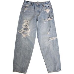American Eagle Distressed Relaxed Mom Jeans Sz 8 28x26